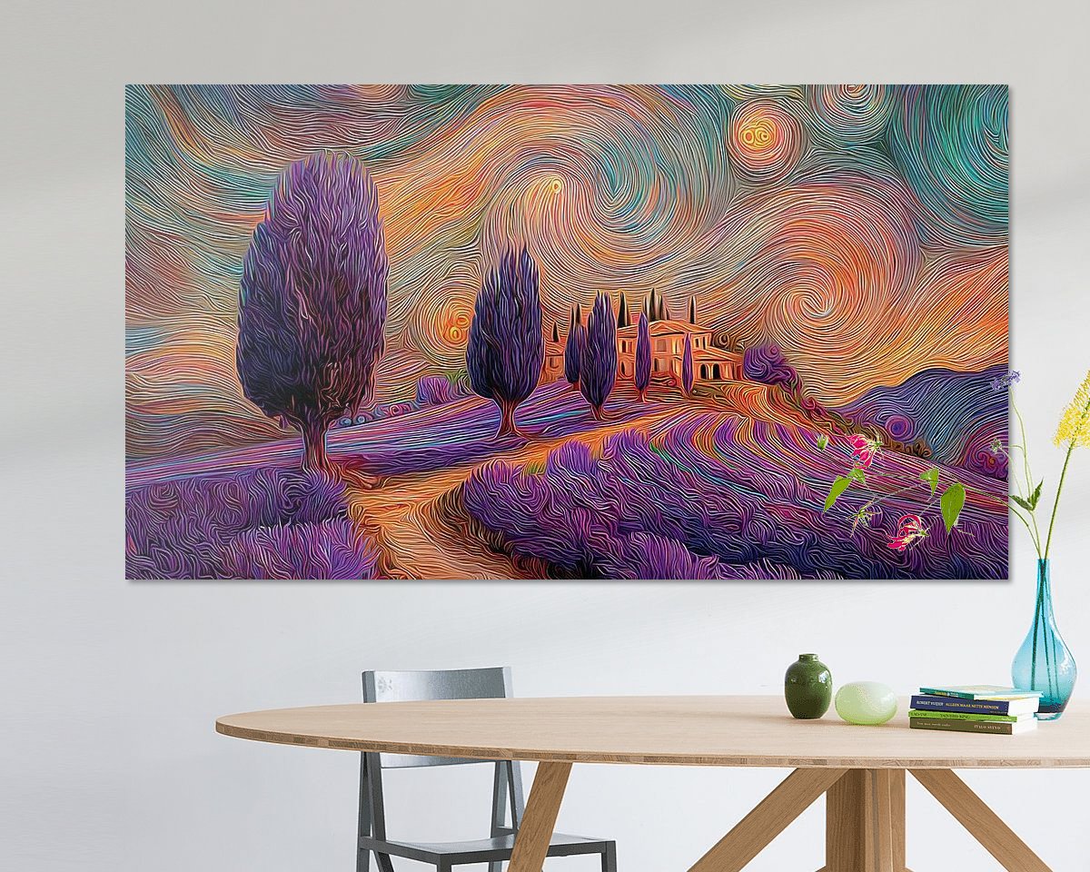 Example of the artwork in a room