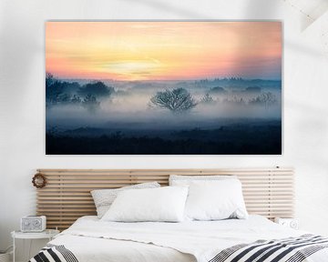 Morning mist on the Houtdorperveld by Erwin Pilon