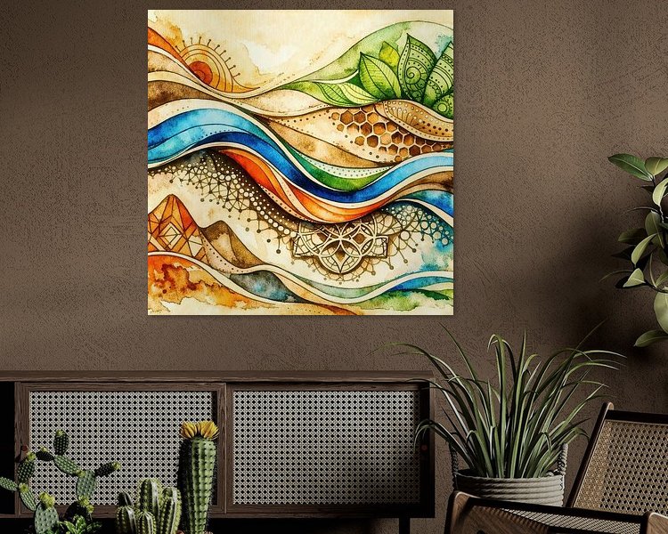 Example of the artwork in a room