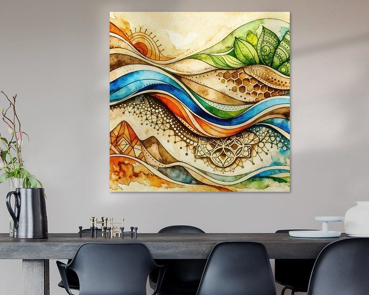 Example of the artwork in a room