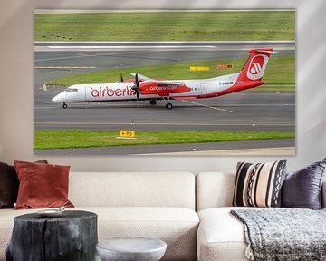 Air Berlin Bombardier Dash 8 passenger aircraft. by Jaap van den Berg