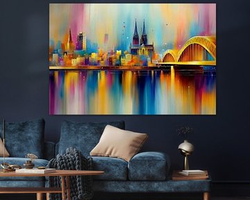 Vue fantaisiste de Cologne