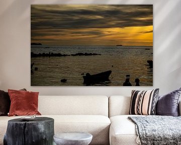 Silence by the Sea - Wongamat Evening Light by Franklin Driessen