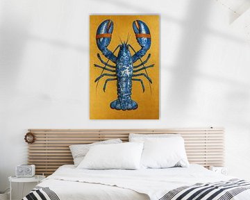 Kreeft van Stil Blauw van Gisela Art for You