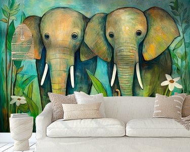 Example of the artwork in a room