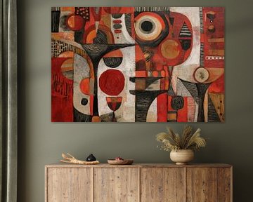 Afrika abstract 4 van Bert Nijholt