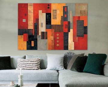 Afrika abstract 5 van Bert Nijholt