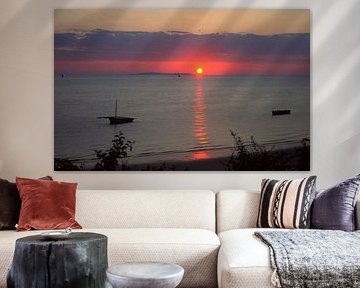 Sunset over the Indian Ocean