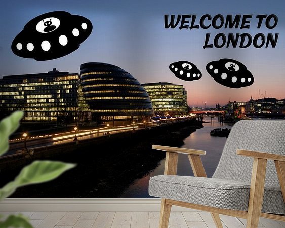 Example of the artwork in a room