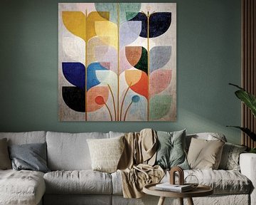Fleurs style scandinave sur Vlindertuin-Art