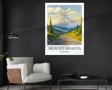 Majestätischer Mount Shasta Druck