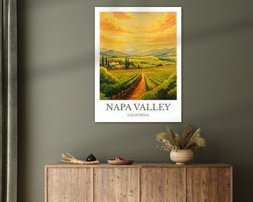 Bezaubernder Kunstdruck von Napa Valley