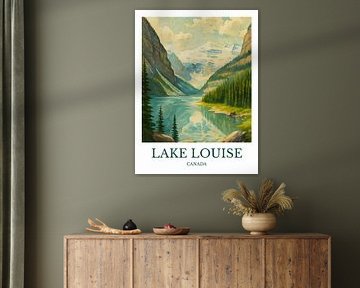 Bezaubernder Druck des Lake Louise