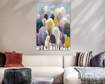 Kleurrijke Bomen | Whimsical Winter Wonderland van I ❤ Bloemen