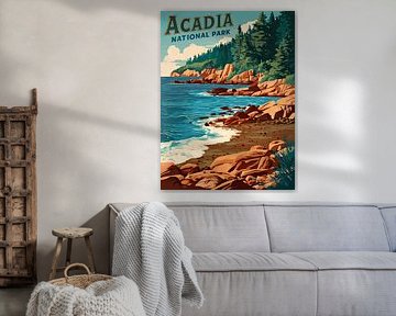 Bezaubernder Acadia Park Kunstdruck