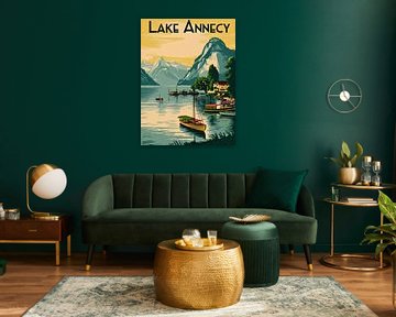 Bezaubernder Annecy-See Kunstdruck