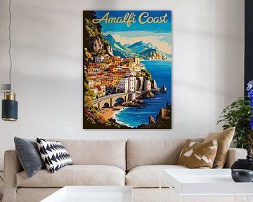 Bezaubernde Amalfiküste Kunstdruck