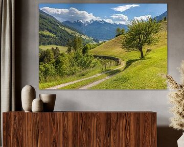 Ahrntal Sun Trail near St. Johann in South Tyrol, Italy