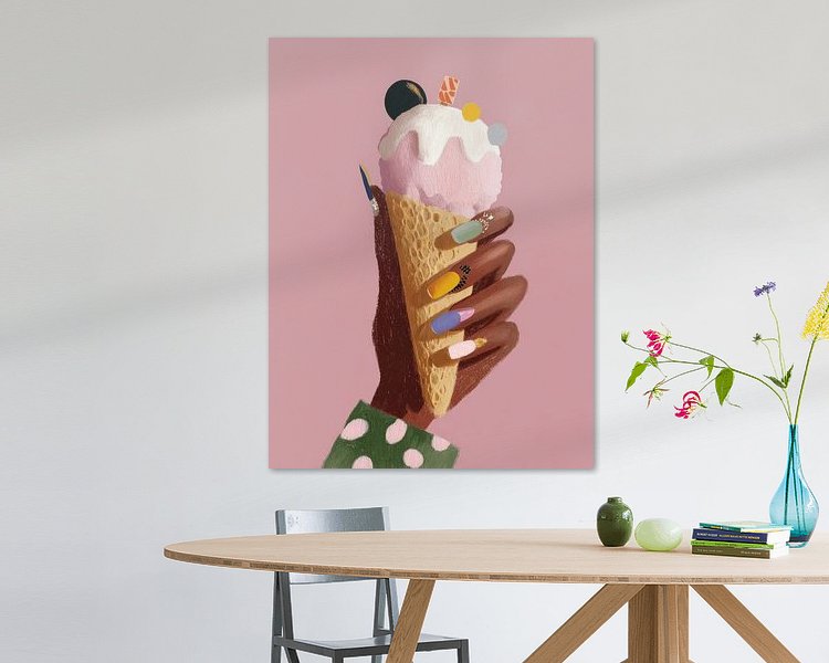 Example of the artwork in a room