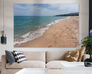Sable Plage Ciel bleu Eau turquoise en Corse sur Animaflora PicsStock