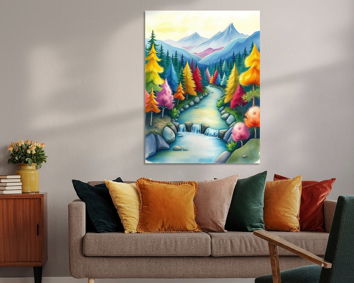 Example of the artwork in a room