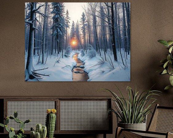 Example of the artwork in a room