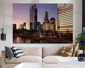 Perth skyline after sunset