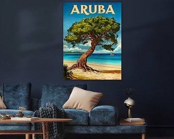 Exotische Aruba Reisen Kunstdruck