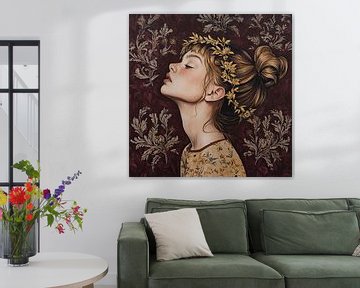 Bloemen Vrouw van Blikvanger Schilderijen