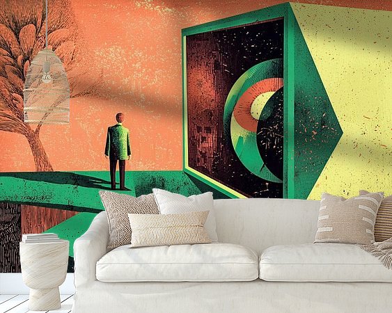 Example of the artwork in a room