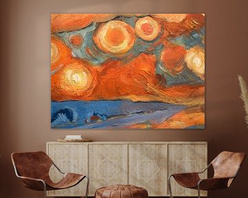 Abstract with suns by Nop Briex