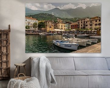 Der alte Hafen von Malcesine am Gardasee