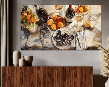 Soleil, coquillages et vin d'agrumes