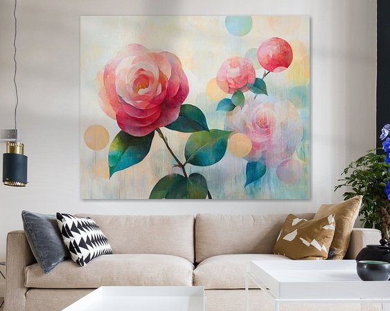 Example of the artwork in a room