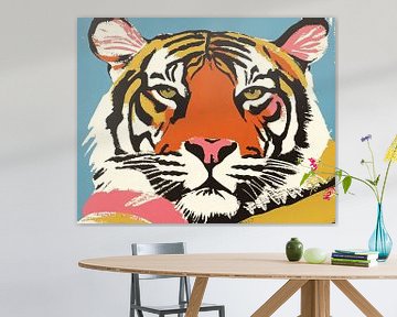 Tijger in Kleuren van Modern Collection
