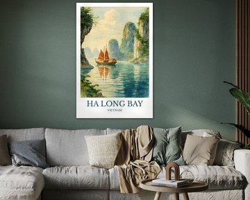 Bezaubernde Landschaft der Ha Long Bay