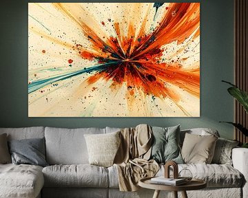 Colourful abstract art explosion by Art & Soul Creations