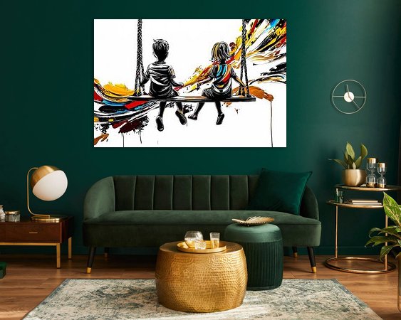 Example of the artwork in a room