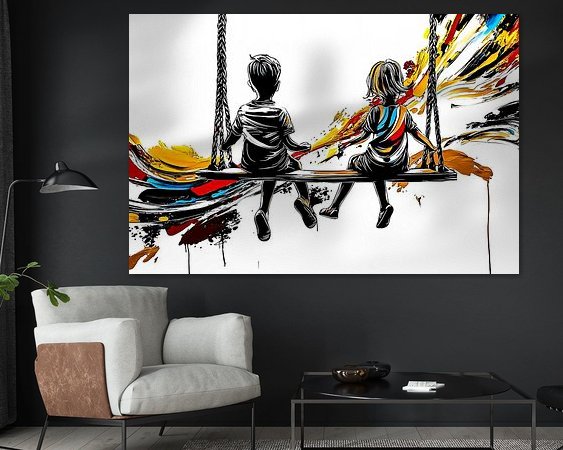 Example of the artwork in a room