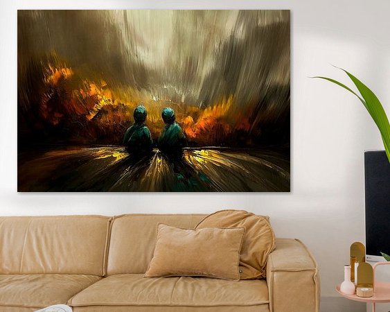 Example of the artwork in a room