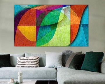 Moderne, farbenfrohe Abstraktion von Corinne Welp
