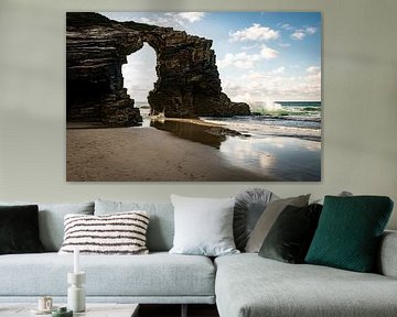 Playa de las Catedrales in Galicia in Spain