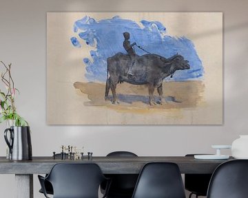 Boy on Water Buffalo - John Singer Sargent