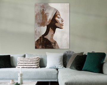 Stilte in Stijl – Afrikaanse Vrouw in Profiel