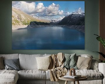 Bergsee der Stillen Spiegelung am Mattmark – Wo Himmel und Berge sich begegnen. von Dieter Fischer