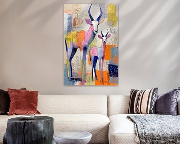 Antilope & Pop: A Pastel Safari van PixelMint.