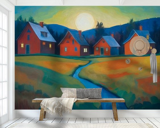 Example of the artwork in a room