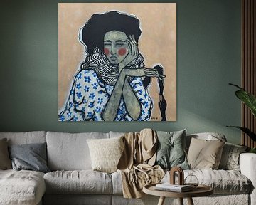 Spelen met een plukje haar van Kris Stuurop