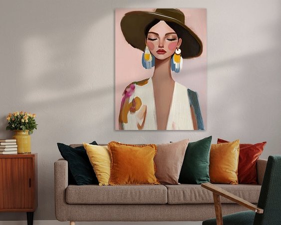 Example of the artwork in a room