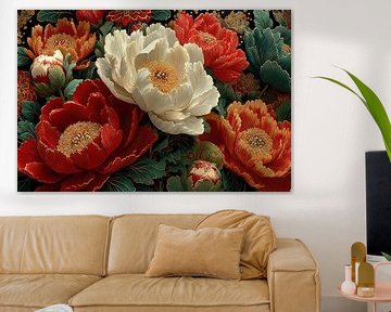 picturesque japanese art flowers by Egon Zitter